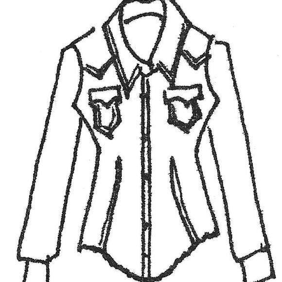 Anna Huling Black Denim Western Shirt - Picture 8 of 14